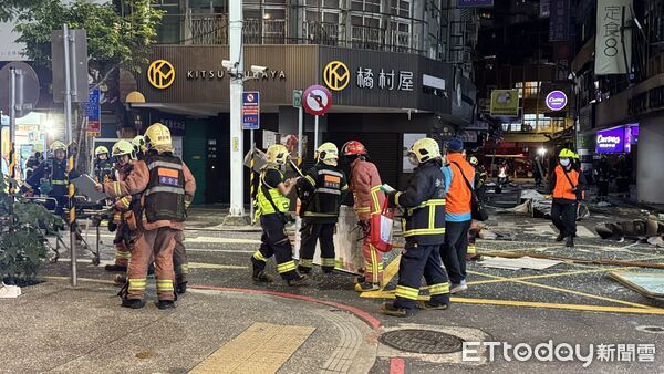 新北定食8凌晨突傳氣爆!餐廳外牆受損、4 人送醫 疑瓦斯外洩釀禍
